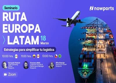 📦 Nowports presenta el Seminario «Ruta Europa > Latam»