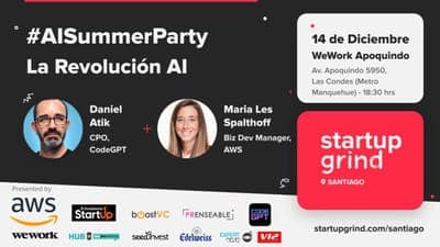 📆 Evento: 'Startup Grind Chile & AWS - AISummerParty'