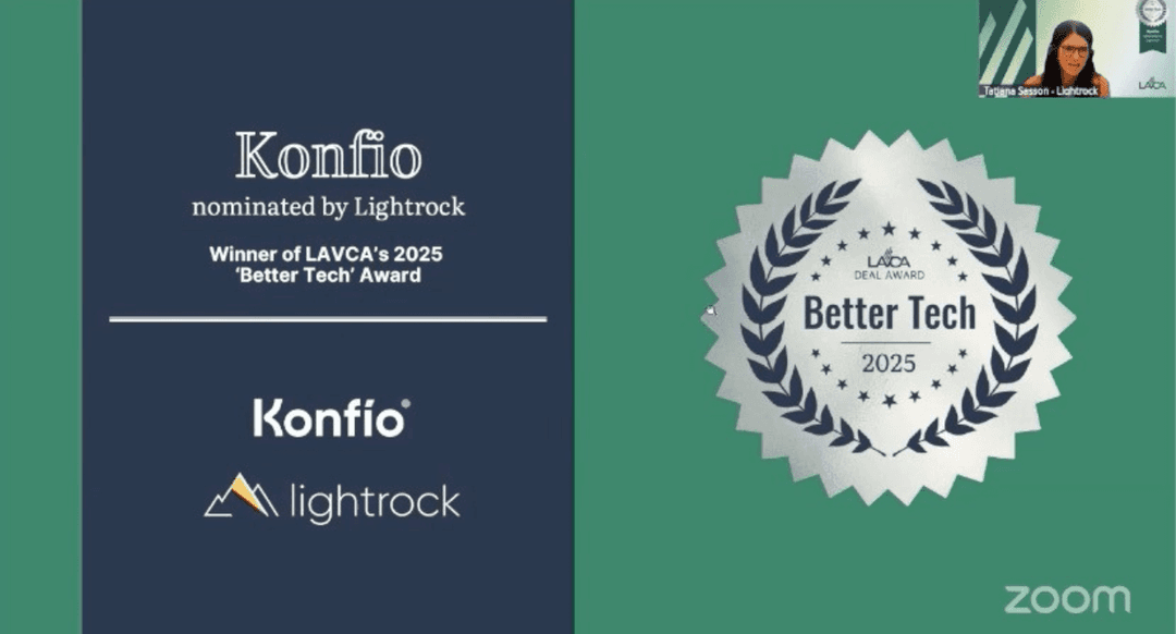 🚀 🏆 Konfío recibe premio Better Tech 2025 de LAVCA por innovación en crédito para Pymes