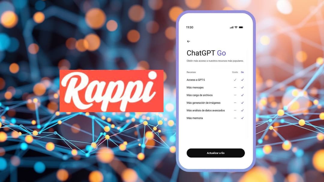 🤖 ChatGPT Go llega a México con alianza de Rappi