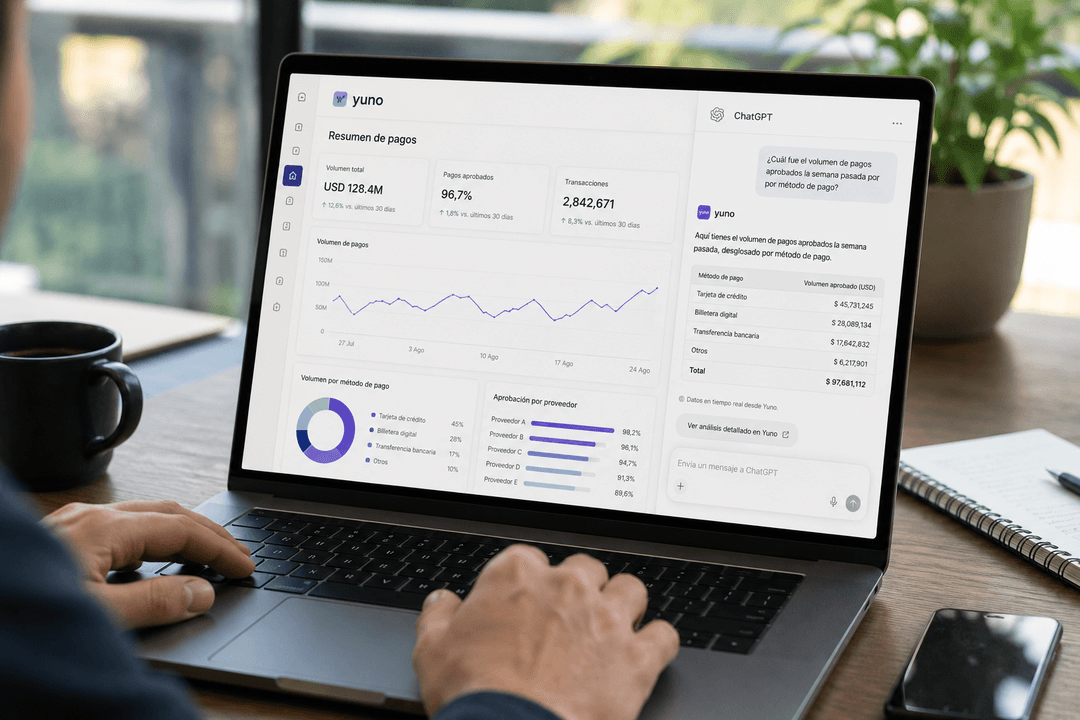 🤖 Yuno integra ChatGPT para simplificar la gestión de pagos mediante lenguaje natural