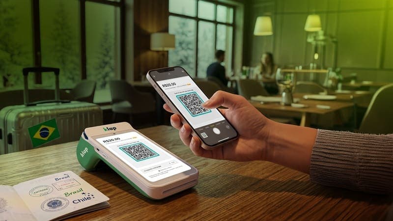 🚀 🇧🇷 Klap integra PIX en sus terminales POS para turistas brasileños en Chile