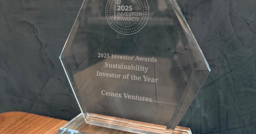 🚀 🏆 Cemex Ventures es reconocido como el inversor de sustentabilidad del año