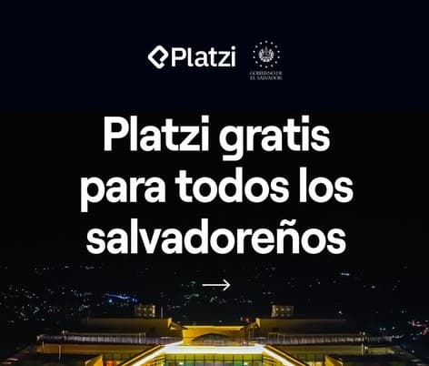 📚 El Salvador habilita acceso gratuito a Platzi en 2026
