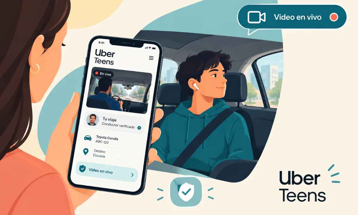 🚀 📹 Uber lanza video en vivo para supervisar viajes de adolescentes en México