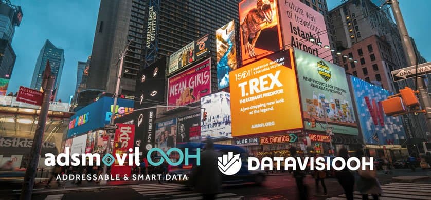 🌎 📊 Adsmovil OOH y Datavisiooh se unen para mejorar la publicidad DOOH programática
