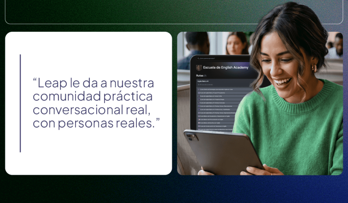 🤝 🎓 Platzi adquiere Leap para potenciar su academia de inglés con inteligencia artificial
