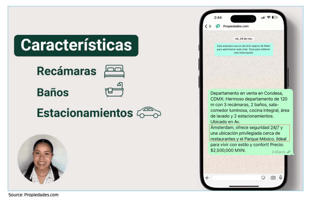 🚀 🏠 Propiedades.com expande búsqueda de viviendas a WhatsApp