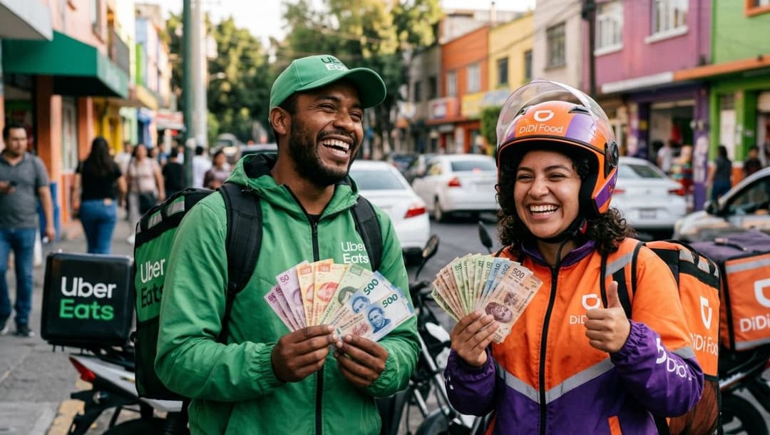 🚀 📦 Repartidores de Uber, Didi y Rappi recibirán utilidades en México bajo nuevas condiciones