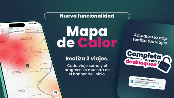 🚀 🗺️ Ridery activa la funcionalidad "Mapa de Calor" para optimizar la movilidad en su plataforma