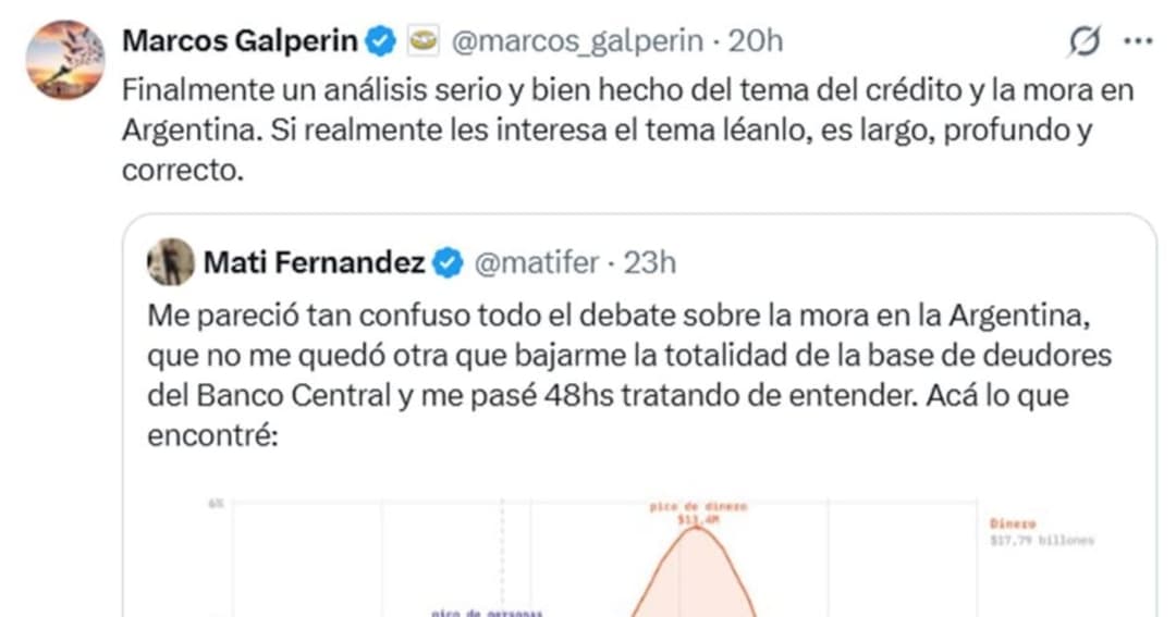 🚀 🇦🇷 Disputa entre Galperín y CEPA por niveles de morosidad en Mercado Libre
