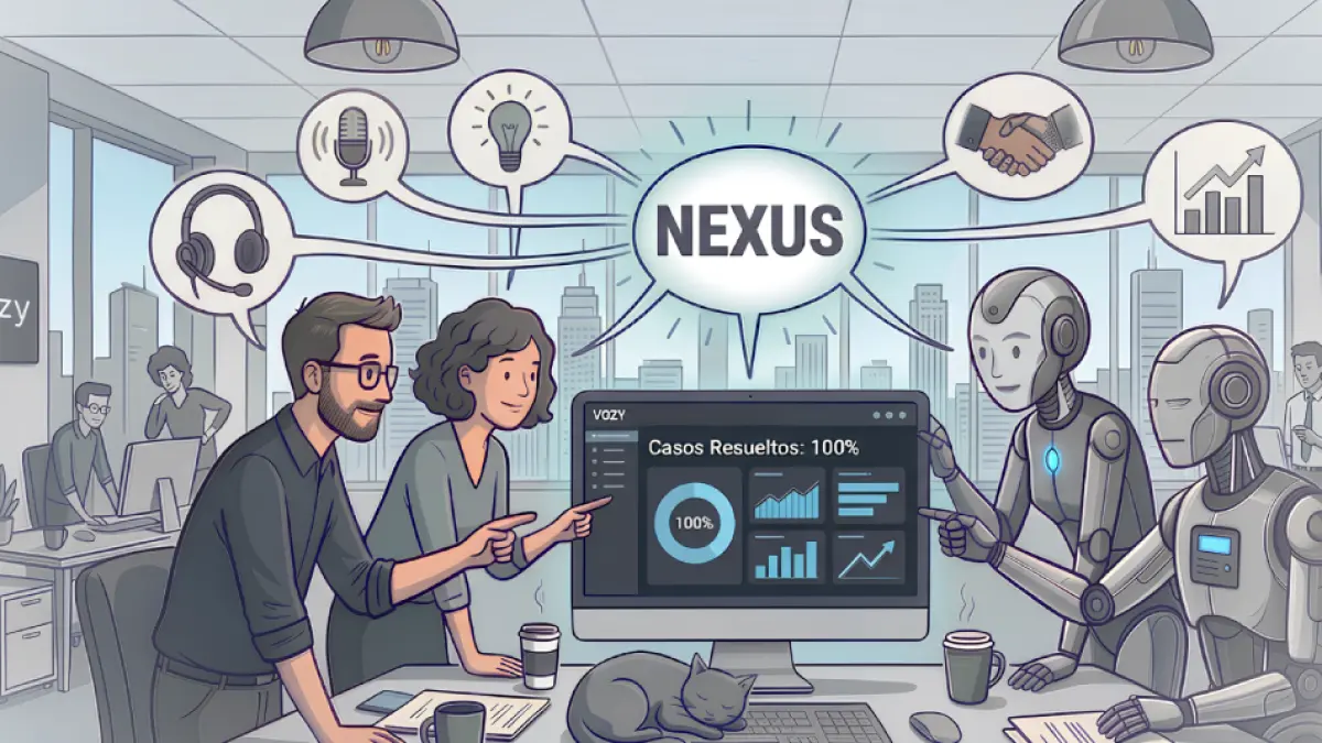 🤖 Vozy presenta Nexus para unificar la Inteligencia Artificial y el talento humano en las empresas