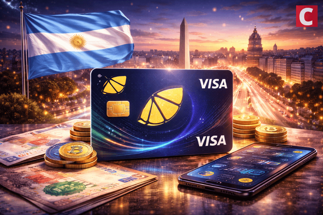 💳 Lemon lanza la primera tarjeta Visa respaldada por Bitcoin en Argentina