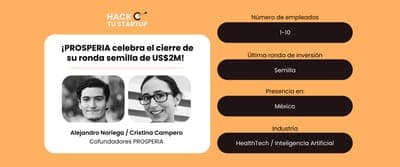 💸 Prosperia levantó US$2M en su ronda semilla