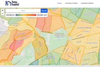 🏘️ Hey, hom! anuncia el lanzamiento de su nuevo mapa interactivo para México