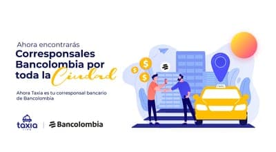 💳 Taxia anuncia alianza con Bancolombia para pagar viajes en Taxi con código QR
