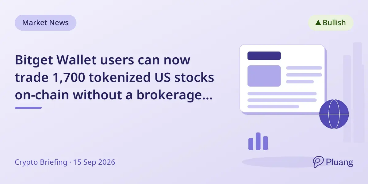 🚀 Bitget Wallet y RealityFi lanzan acciones tokenizadas de EE. UU. para usuarios en Latam