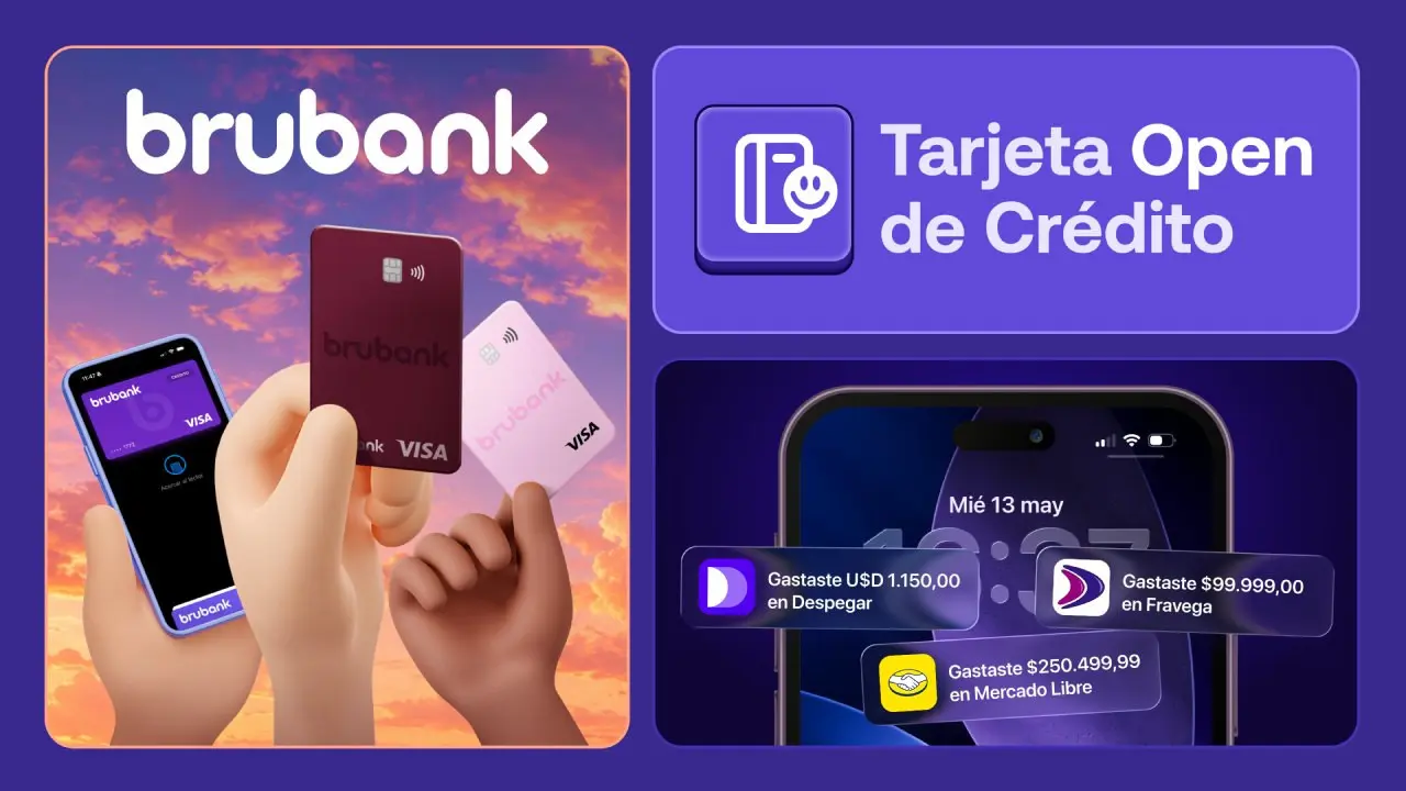 💳 Brubank lanza tarjeta de crédito sin requisitos de historial crediticio ni ingresos