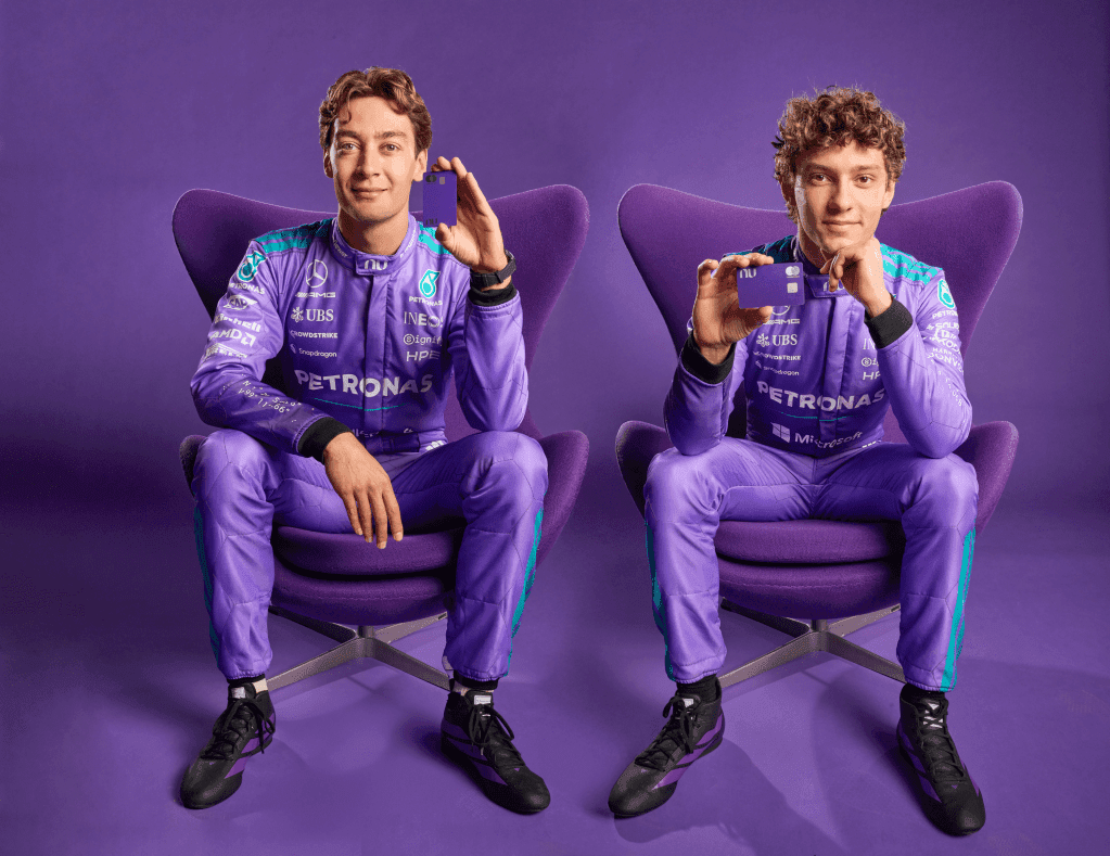 🌎 🏎️ Nu y Mercedes-AMG F1 presentan uniformes exclusivos para el GP de Miami 2026