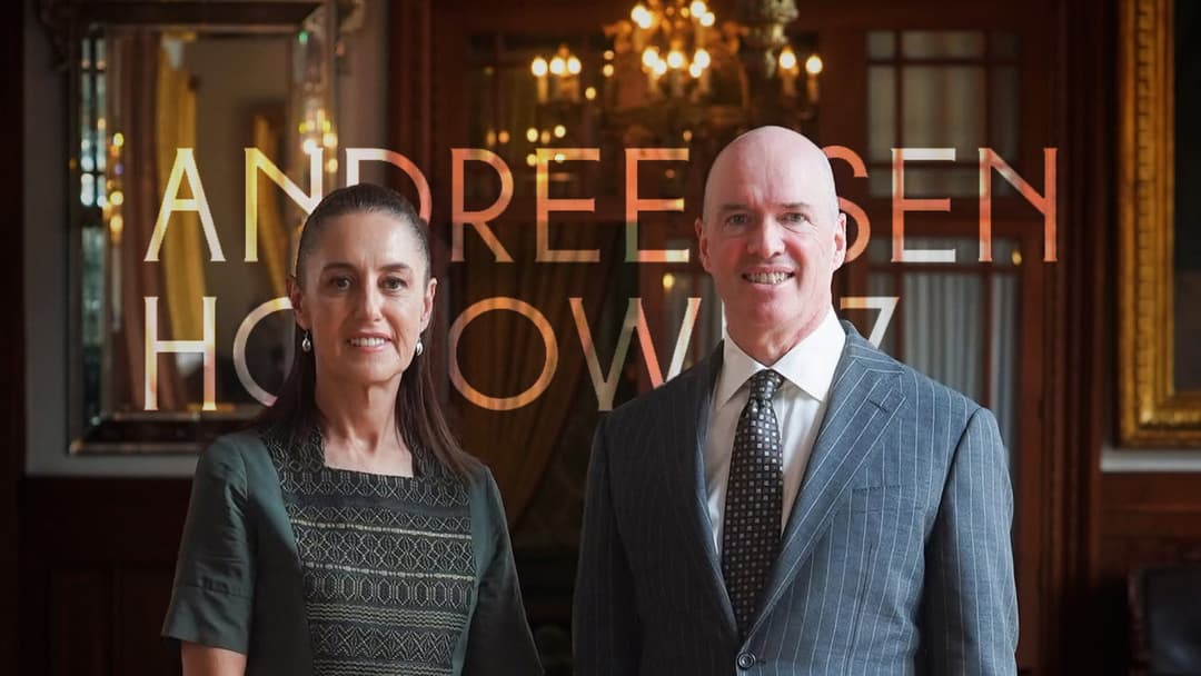 🤝 Claudia Sheinbaum se reúne con Ben Horowitz de Andreessen Horowitz para discutir inversiones en México