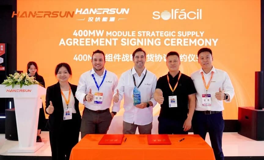 🚀 ☀️ Solfácil y Hanersun renuevan alianza con acuerdo de suministro de 400MW