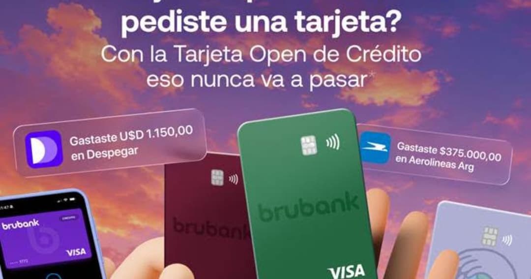 💳 Brubank impulsa la inclusión financiera con el crecimiento de su Tarjeta Open