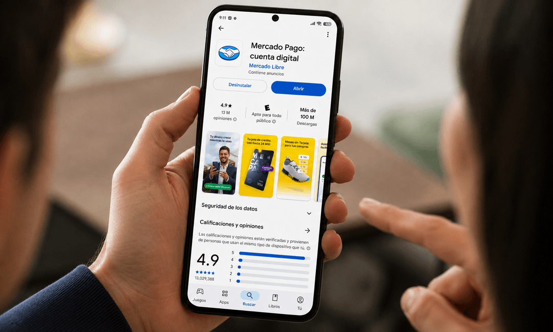 🚀 📈 Mercado Pago lidera el sector financiero en México con 4.9 estrellas en tiendas de apps